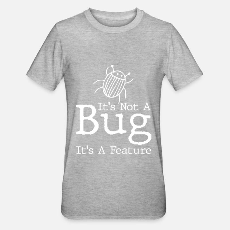 Programmierer Coder Software Entwickler - Unisex Polycotton T-Shirt - Grau meliert