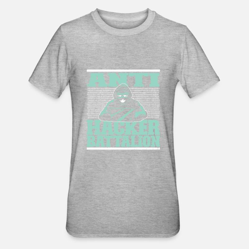 Programmer Coder Software Developer - Unisex Polycotton T-Shirt - heather grey