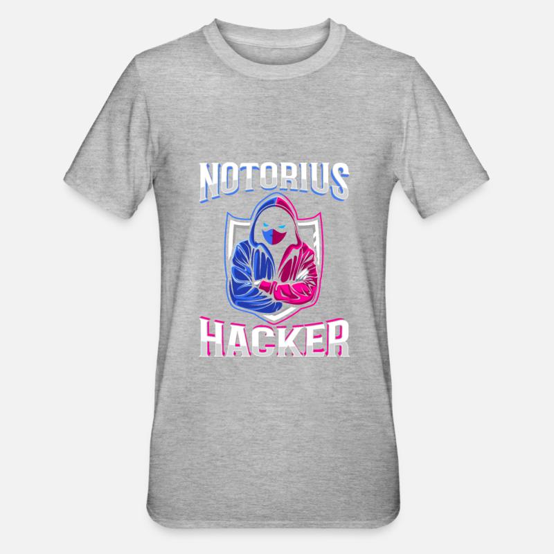 Programmierer Coder Software Entwickler - Unisex Polycotton T-Shirt - Grau meliert