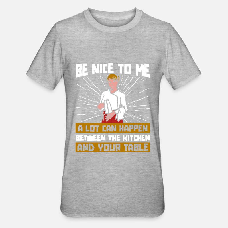 Serveuse Serveuse - T-shirt polycoton Unisexe - gris chiné
