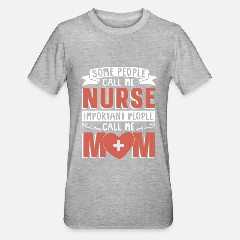 Krankenschwester - Unisex Polycotton T-Shirt - Grau meliert