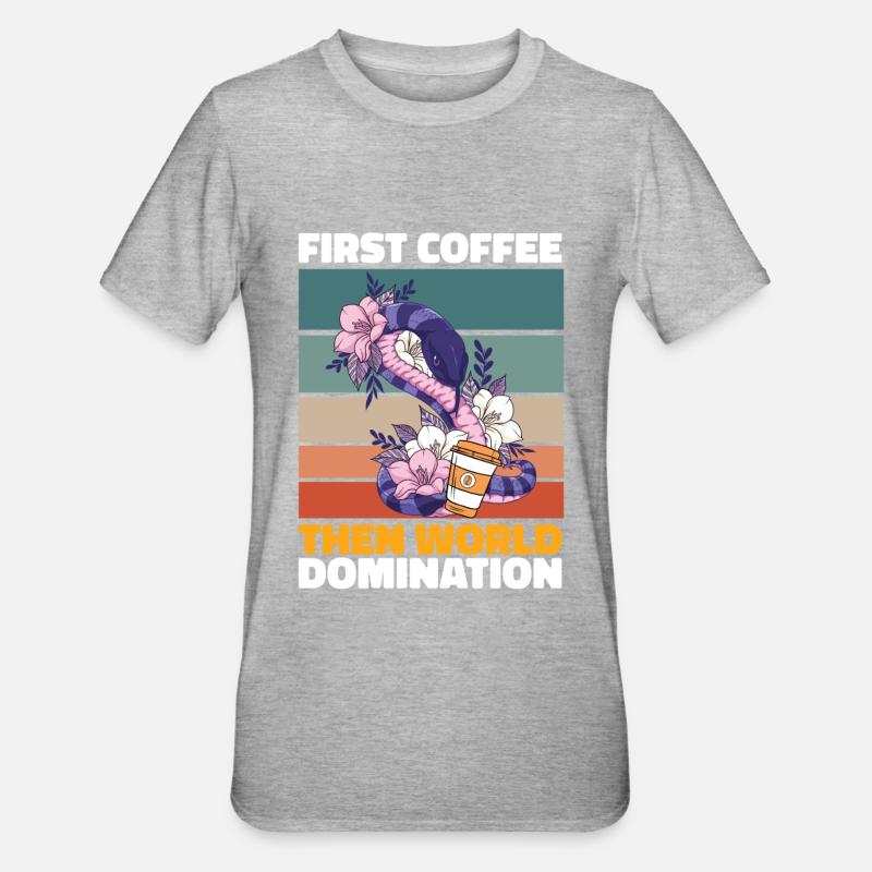 Café de serpent - T-shirt polycoton Unisexe - gris chiné