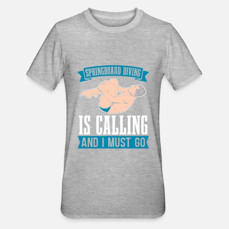 Sarcasme de plongeur plongeur - T-shirt polycoton Unisexe - gris chiné