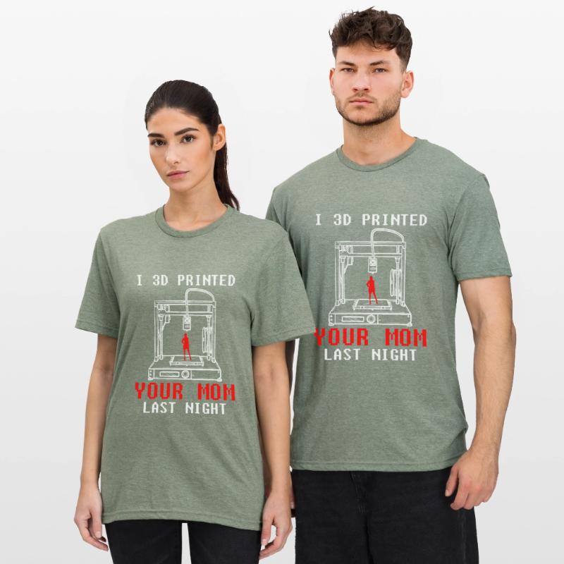 Entwickler Coder Programmierer 3D Drucker Unisex Polycotton T-Shirt