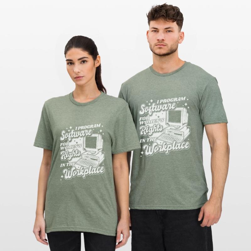 Developer Coder Programmer Computer T-shirt polycoton Unisexe