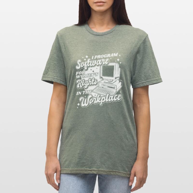 Developer Coder Programmer Computer T-shirt polycoton Unisexe