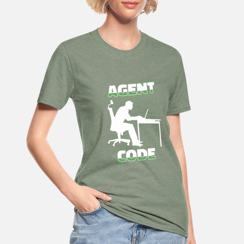 Entwickler Coder Programmierer Agent Unisex Polycotton T-Shirt