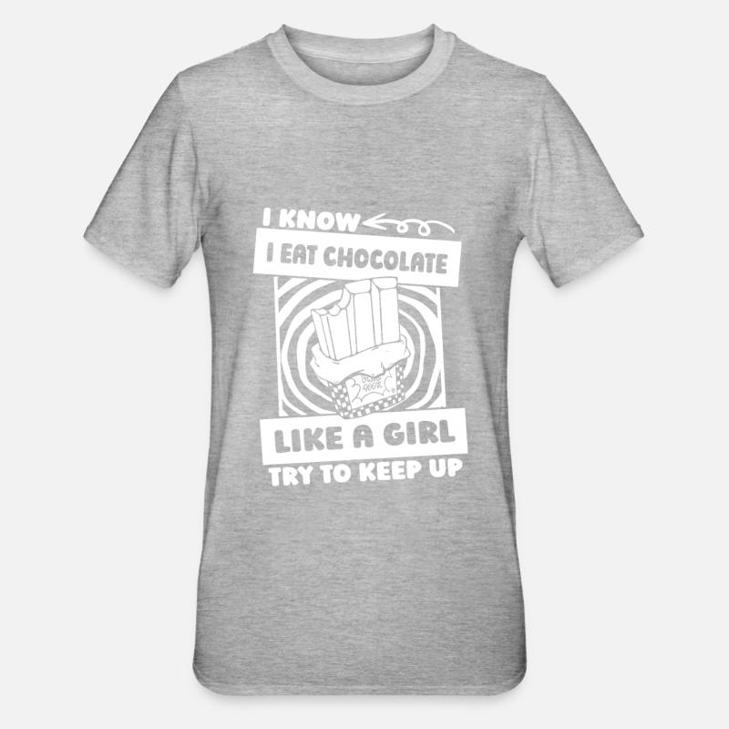 Chocolat Chocolat - T-shirt polycoton Unisexe - gris chiné
