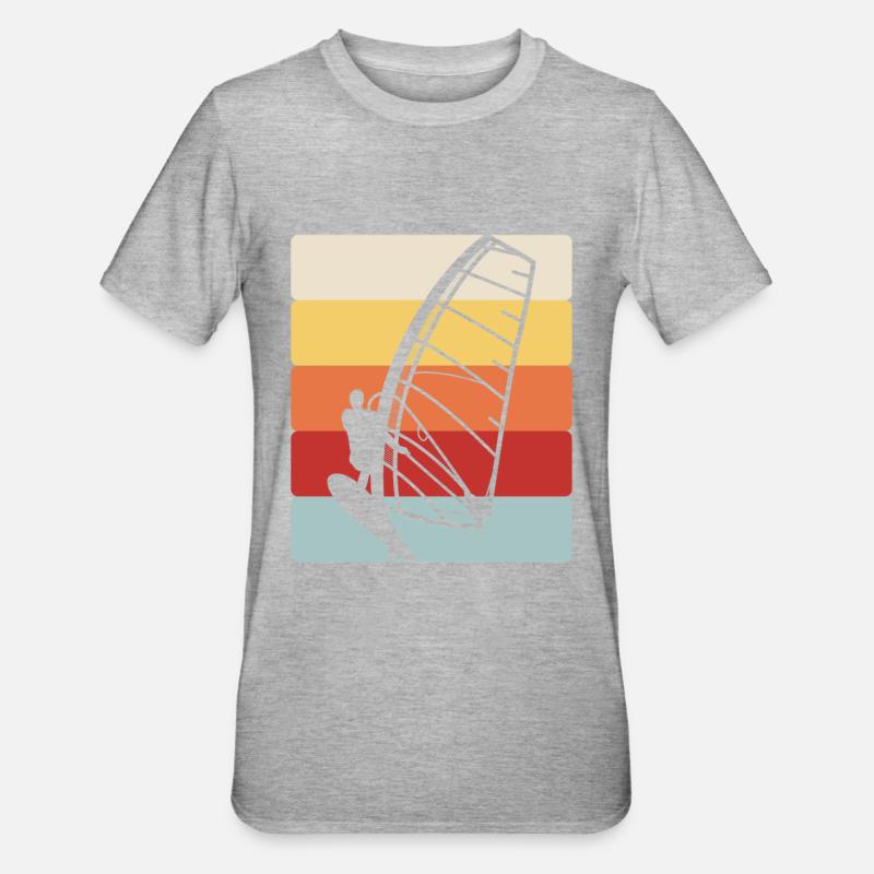 Wing Surf Wing Foil Cool Wing Surfing - T-shirt polycoton Unisexe - gris chiné