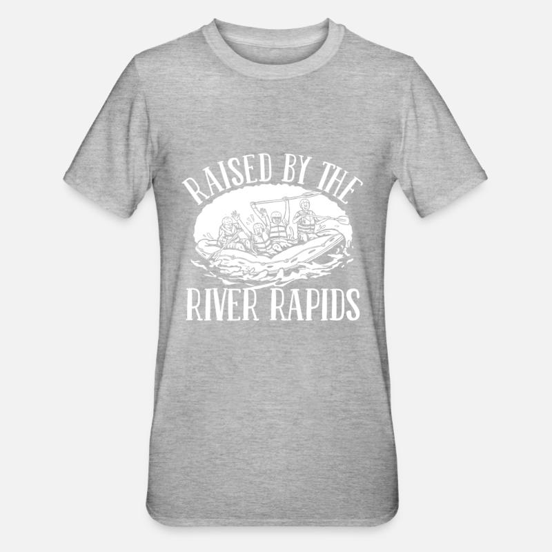 Rafting en eau vive - T-shirt polycoton Unisexe - gris chiné