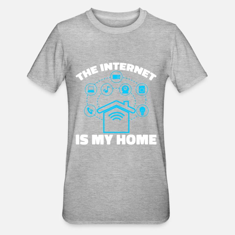 Web Entwickler Webdeveloper Cool - Unisex Polycotton T-Shirt - Grau meliert