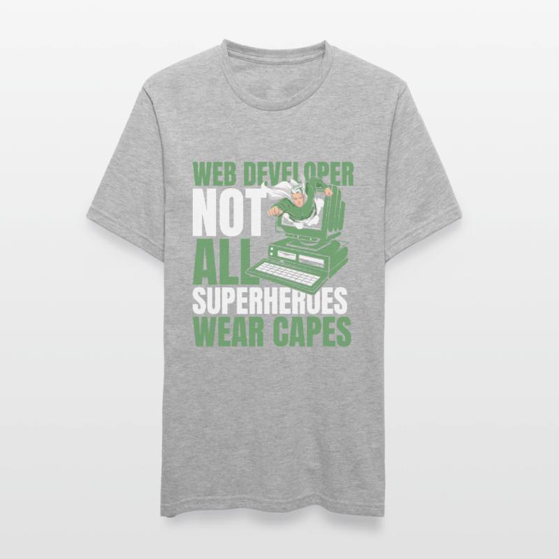 Web Developer Web Developer Superhero Unisex Polycotton T-Shirt