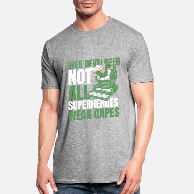 Web Developer Web Developer Superhero Unisex Polycotton T-Shirt