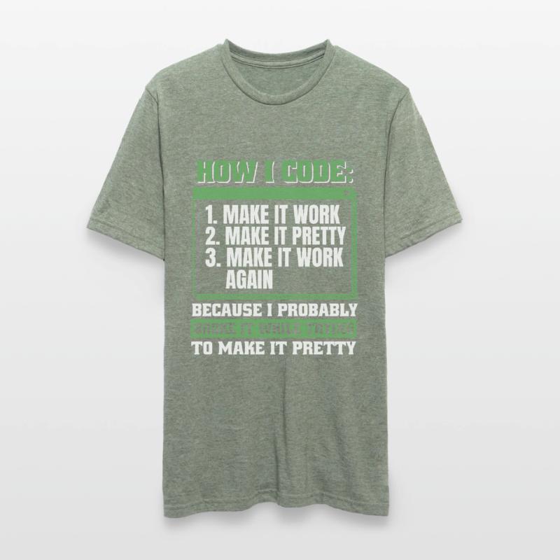 Entwickler Coder Programmierer Unisex Polycotton T-Shirt