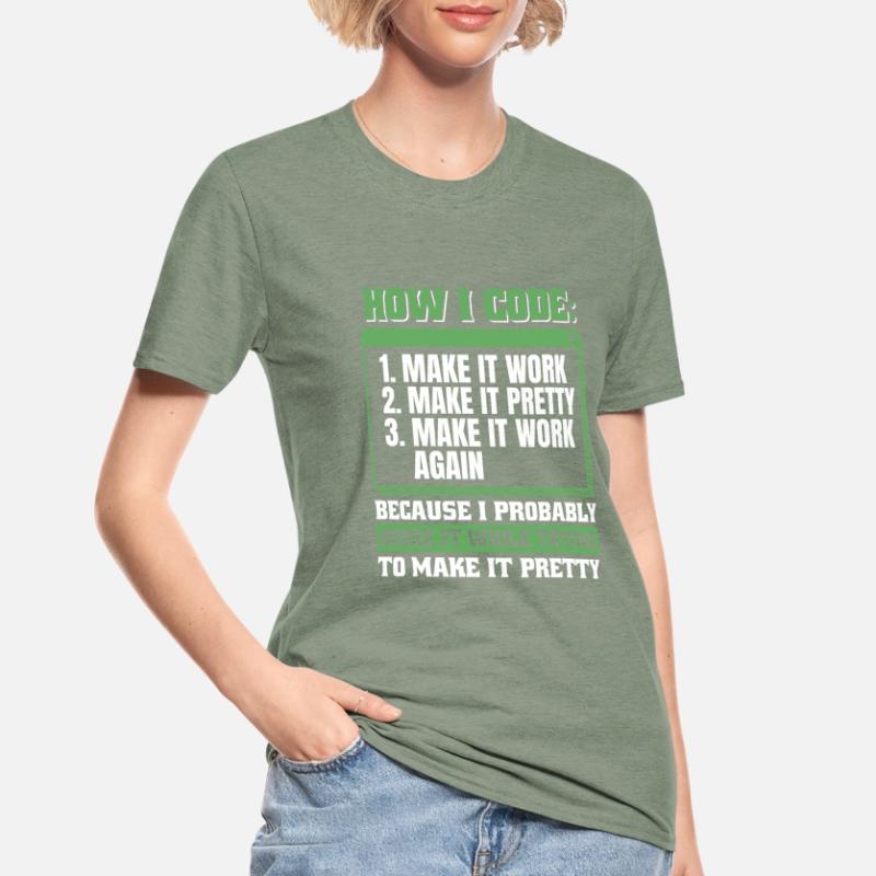 Entwickler Coder Programmierer Unisex Polycotton T-Shirt