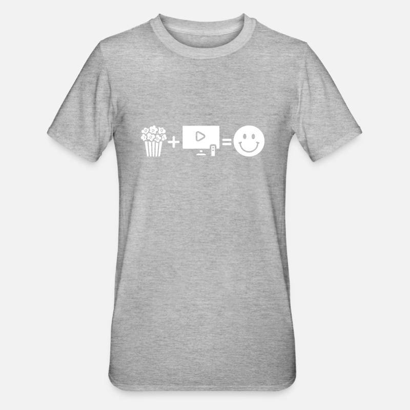 Pop-corn - T-shirt polycoton Unisexe - gris chiné