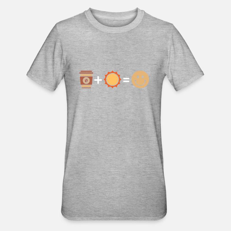 Café Café - T-shirt polycoton Unisexe - gris chiné