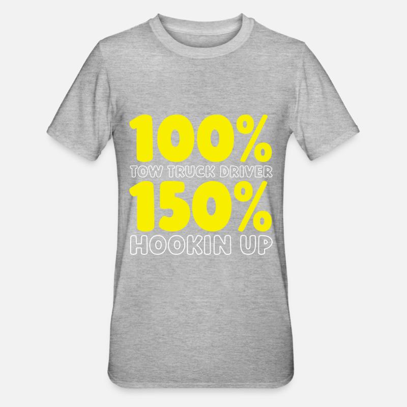 Abschleppdienst Abschlepper - Unisex Polycotton T-Shirt - Grau meliert