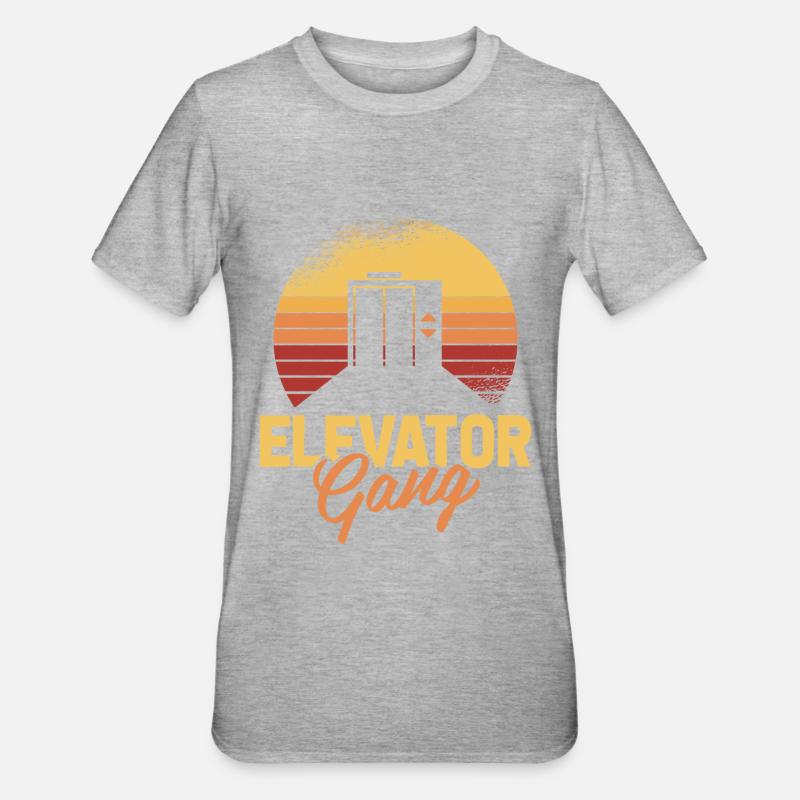 Elevator Elevator - Unisex Polycotton T-Shirt - heather grey