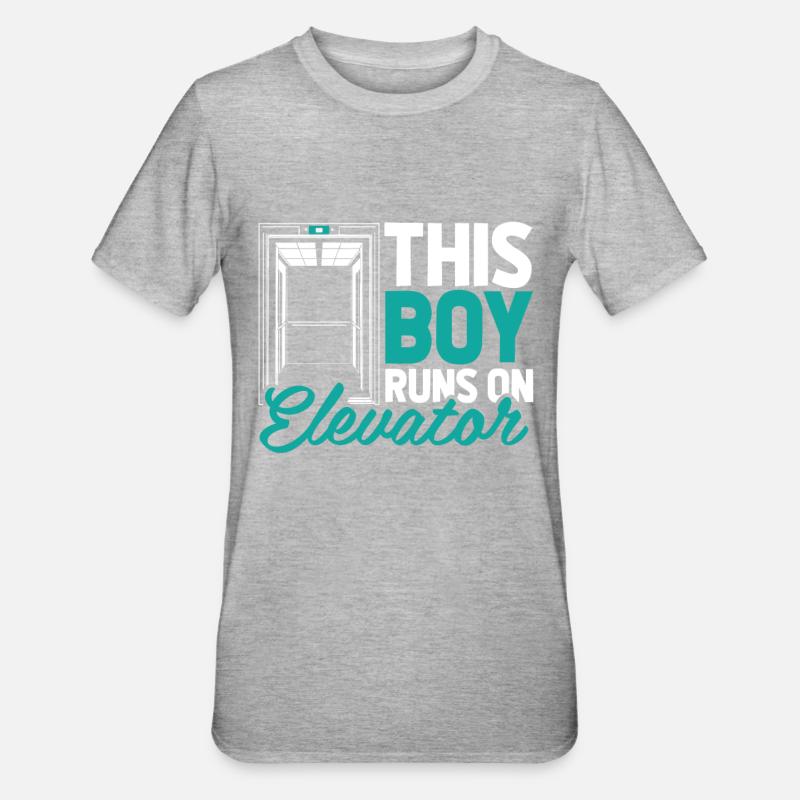 Elevator Elevator - Unisex Polycotton T-Shirt - heather grey
