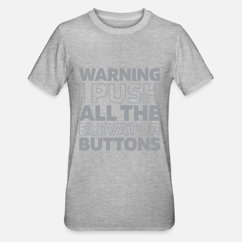 Elevator Elevator - Unisex Polycotton T-Shirt - heather grey