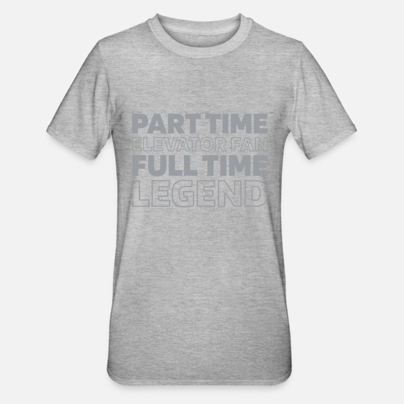Elevator Elevator - Unisex Polycotton T-Shirt - heather grey