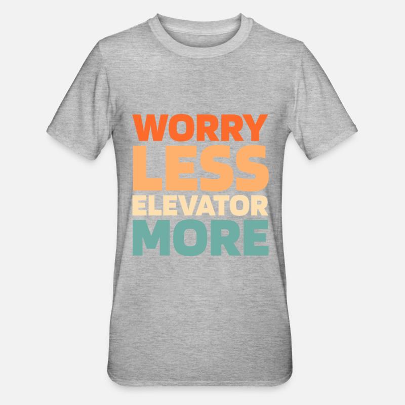 Elevator Elevator - Unisex Polycotton T-Shirt - heather grey