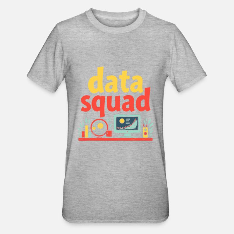 Data Science Data Analyst Squad - Unisex Polycotton T-Shirt - heather grey