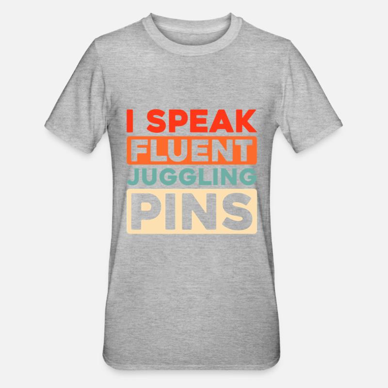 Jongleur - Unisex Polycotton T-Shirt - Grau meliert