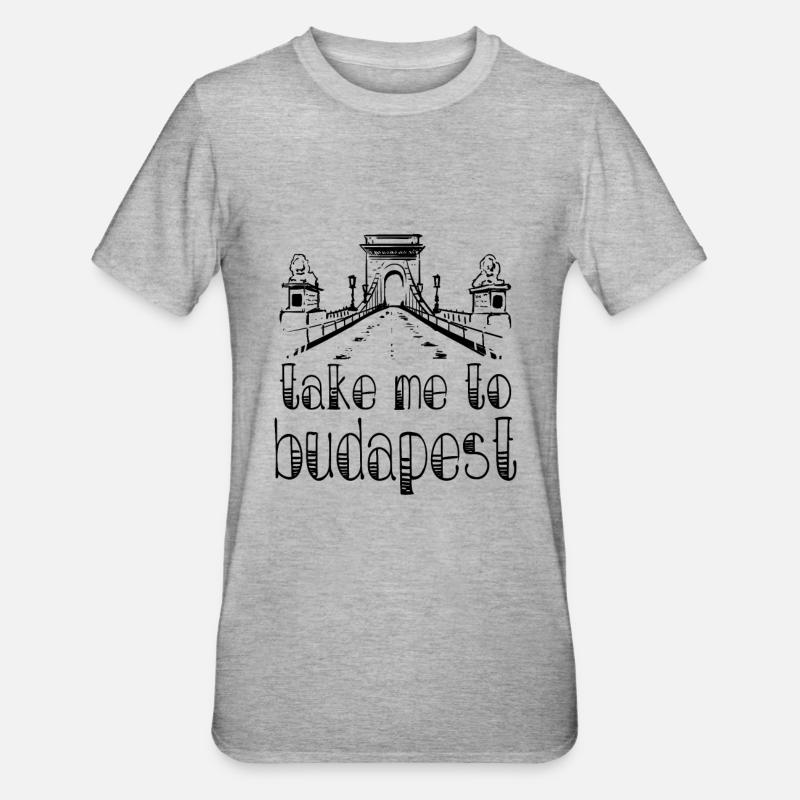 Budapest - T-shirt polycoton Unisexe - gris chiné