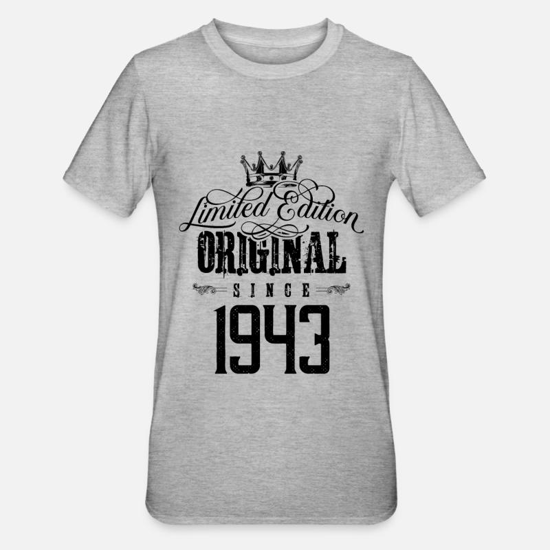 Édition limitée 1943 - T-shirt polycoton Unisexe - gris chiné