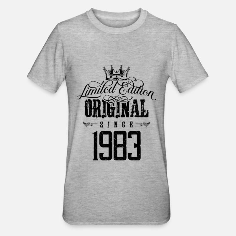 Édition limitée 1983 - T-shirt polycoton Unisexe - gris chiné