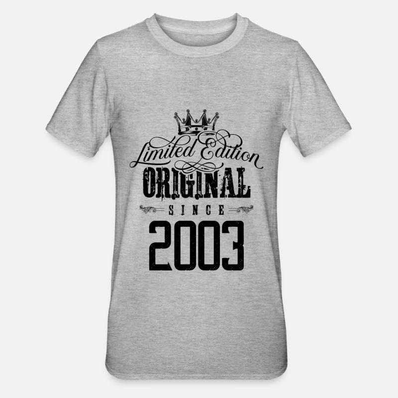 Édition limitée 2003 - T-shirt polycoton Unisexe - gris chiné