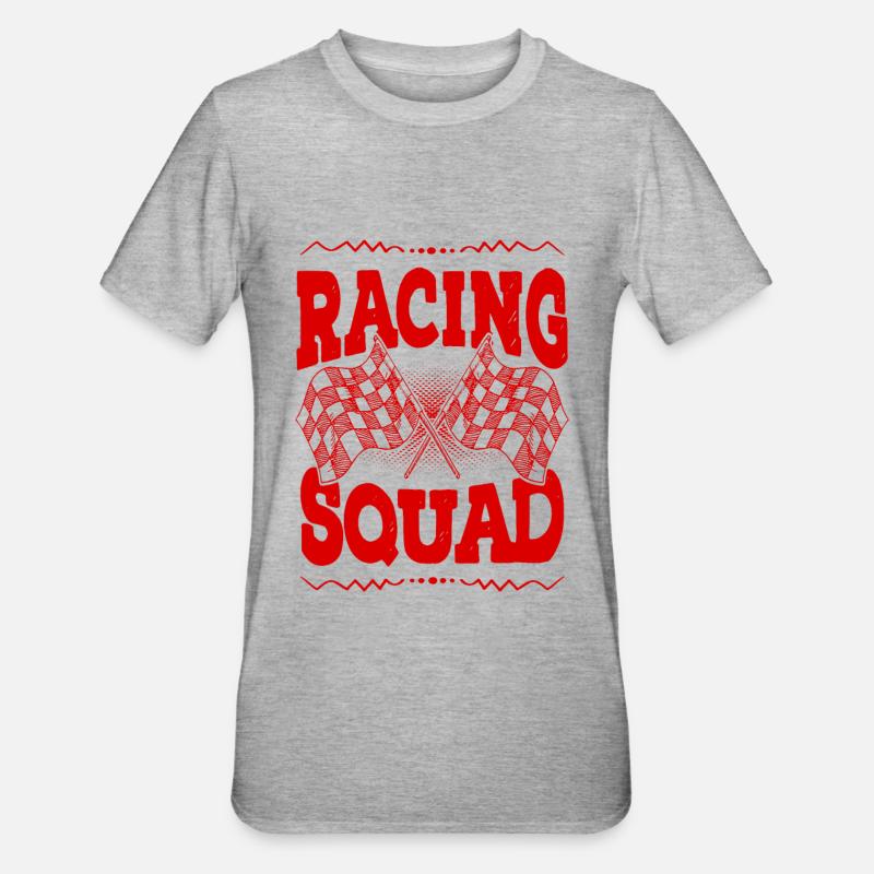 Équipe de course - T-shirt polycoton Unisexe - gris chiné