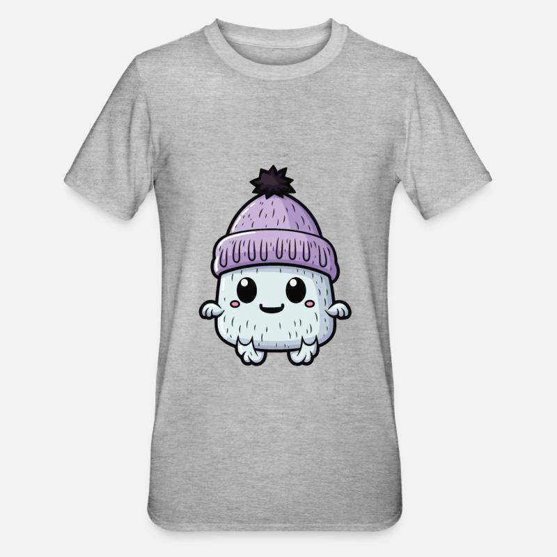 Eskimo Cold Winter Creature - Unisex Polycotton T-Shirt - heather grey