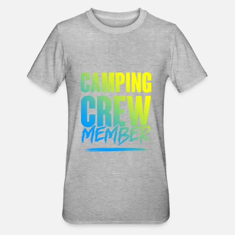 Équipe de camping - T-shirt polycoton Unisexe - gris chiné