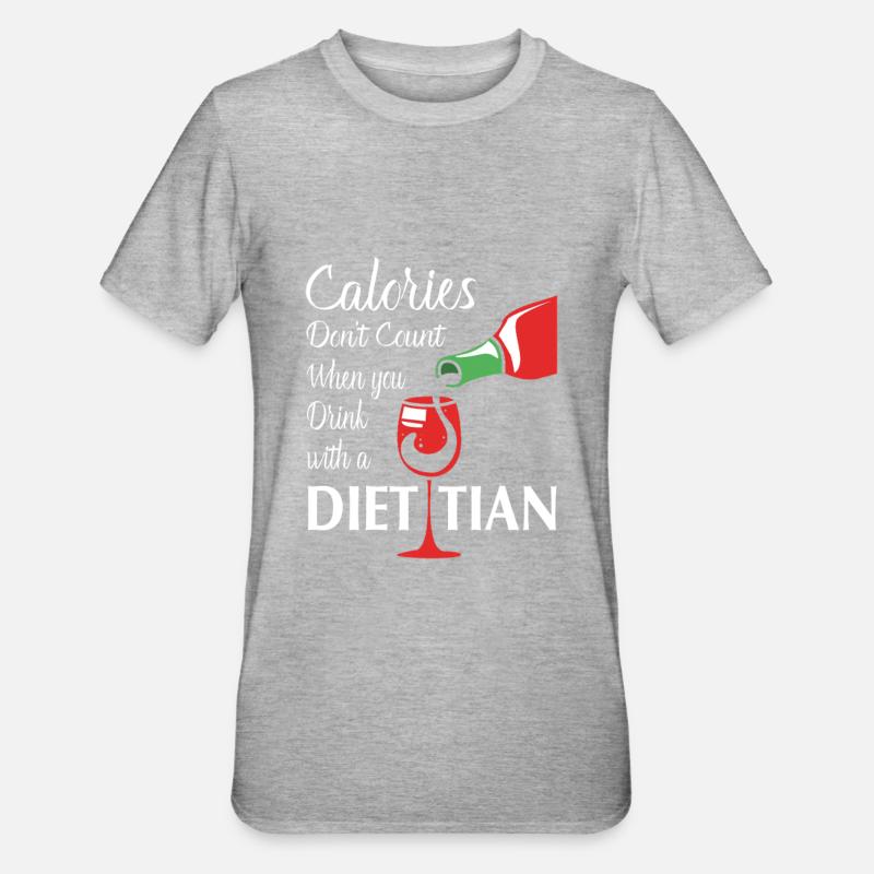 Diät Diätassistent - Unisex Polycotton T-Shirt - Grau meliert