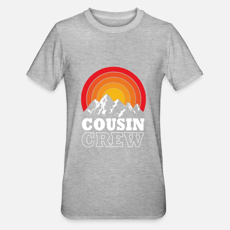 Équipage de cousins - T-shirt polycoton Unisexe - gris chiné