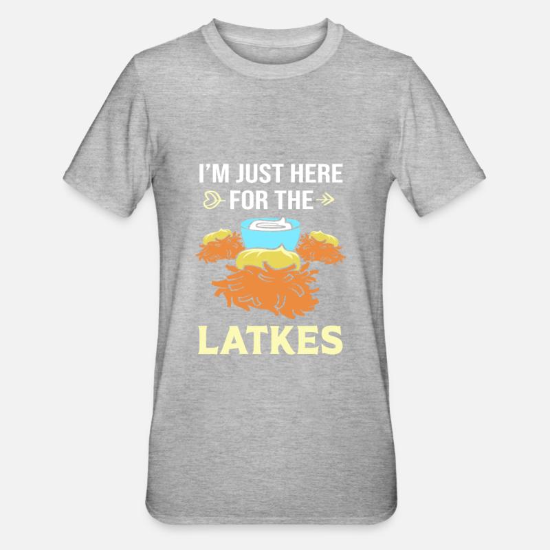 Hanoukka Hanoukka Hanoukka - T-shirt polycoton Unisexe - gris chiné