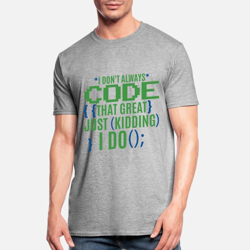 Funny Coder Programmer IT Unisex Polycotton T-Shirt