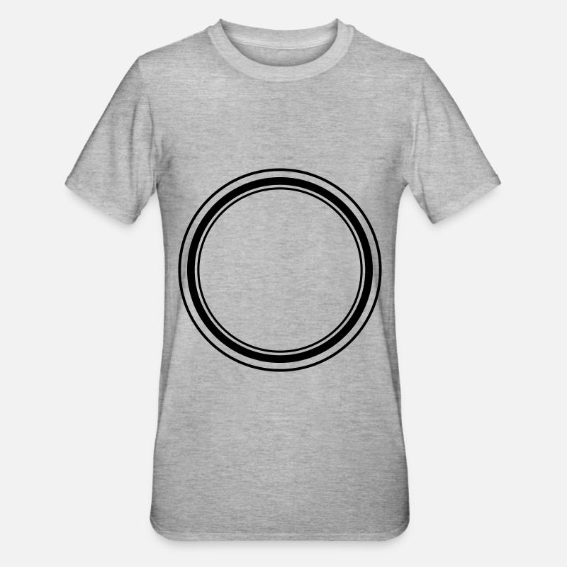 Conception de cercle - T-shirt polycoton Unisexe - gris chiné