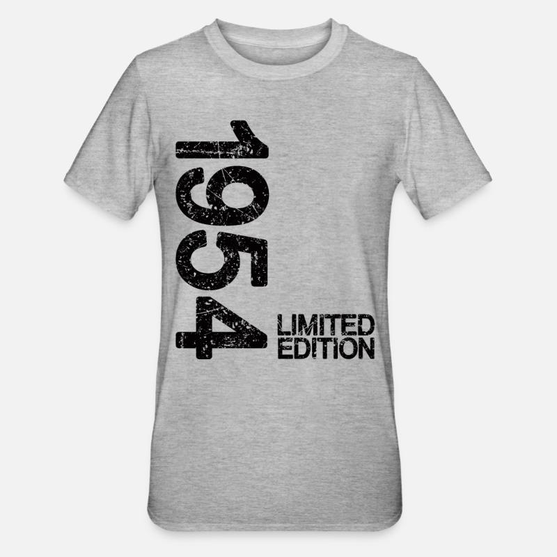 1954 Édition Limitée noire - T-shirt polycoton Unisexe - gris chiné