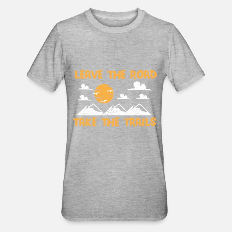 Backpacking Hiking Backpacking Backpacking Backpacking - Unisex Polycotton T-Shirt - heather grey