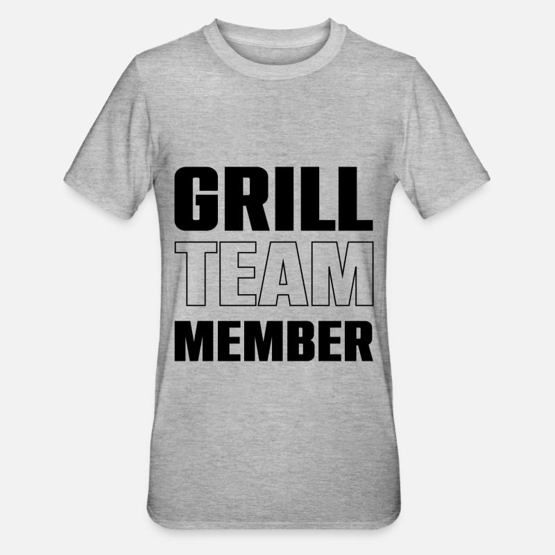 L’équipe Grill - T-shirt polycoton Unisexe - gris chiné