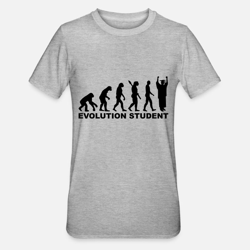 Student - Unisex Polycotton T-Shirt - Grau meliert