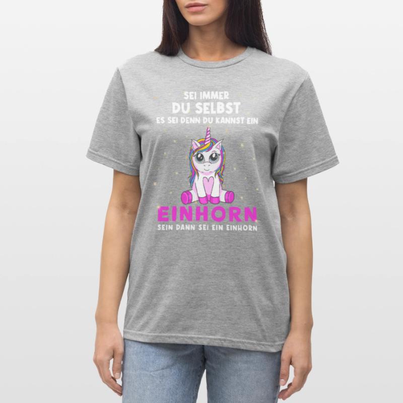 Sei immer du selbst oder sei ein Einhorn Unisex Polycotton T-Shirt