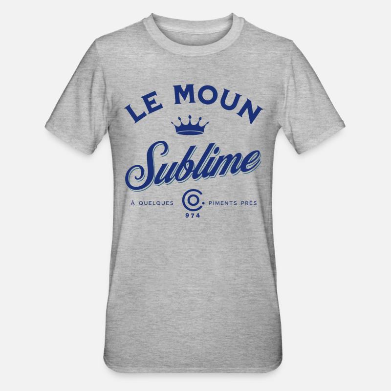 Le Moun Sublime - T-shirt polycoton Unisexe - gris chiné