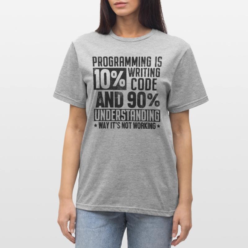 Funny Programming Coding Humor Developer Computer Unisex Polycotton T-Shirt