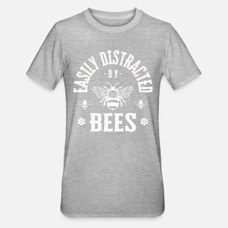 Easily distracted by bees - Unisex Polycotton T-Shirt - undefined