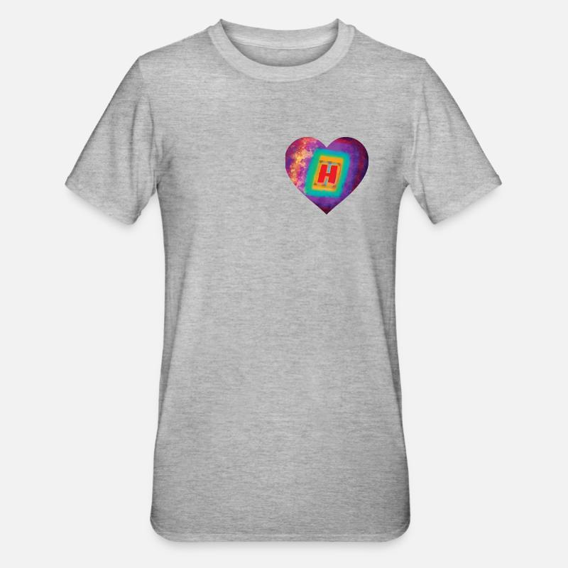 Help yourself to a big H - Unisex Polycotton T-Shirt - heather grey